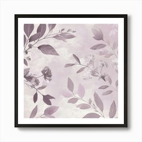 Lilac Leaves 1 Art Print