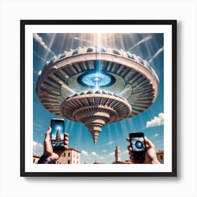 Alien Spaceship 2 Art Print