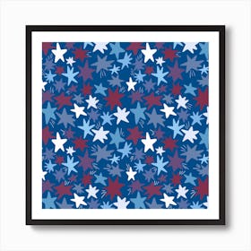 Patriotic Stars Art Print