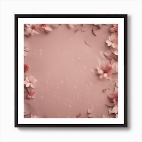 Pink Flower Background Poster