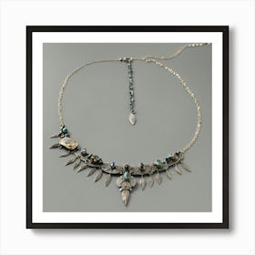 Give Me More Samples Of Half Sketched Necklaces Wi (3) Art Print