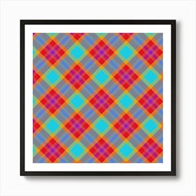 Plaid Fabric 185 Art Print