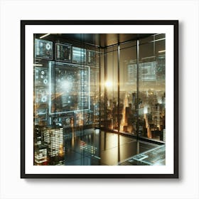 Futuristic Cityscape 30 Art Print