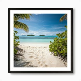 An Expansive Island Coastline Under A Tropical Climate A Barren And Serene Landscape Of Sand Dunes (4) Art Print