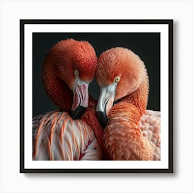 Flamingo Couple Art Print