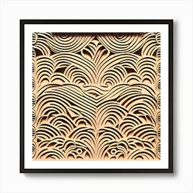 Carved Wood Wall Art Art Print