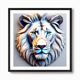 Lion Head 46 Art Print