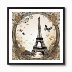 Paris Eiffel Tower 102 Art Print