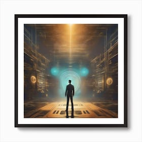 Futuristic Man Art Print