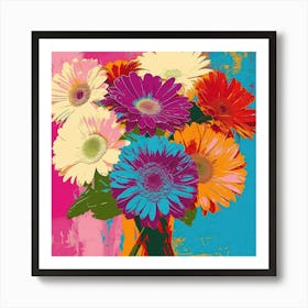 Flowers Pop Art 1 Art Print