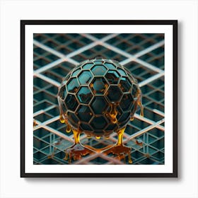 Honey Bee Sphere 1 Art Print