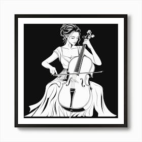 Cello Player 1 Poster