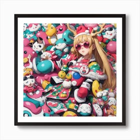 Kawaii Girl Art Print