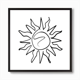 The Sun Square Art Print