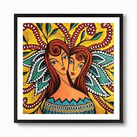 Mother Daughter Art Print