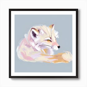 Arctic Fox 04 Art Print