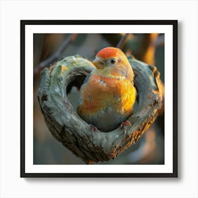 Heart - Shaped Bird Art Print