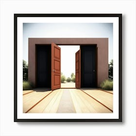 Open Door Stock Videos & Royalty-Free Footage Art Print