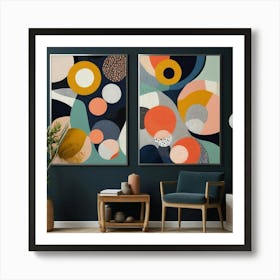 Leonardo Vision Xl A Vibrant And Eclectic Wall Art Piece Featu 2 1 Art Print