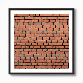 Brick Wall Background Art Print