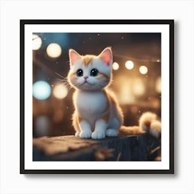 Cute Kitten 11 Art Print