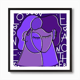 Love One Another Square Art Print