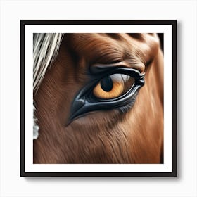 Eye Of A Horse 48 Art Print