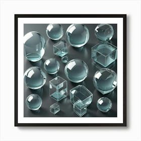 Glass Spheres Art Print