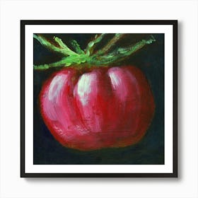 Tomato - red food kitchen art square Anton Maliar still life realistic Art Print