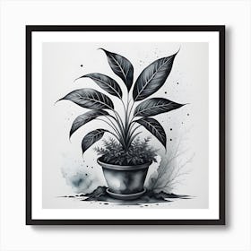 Potted Plant Art Print