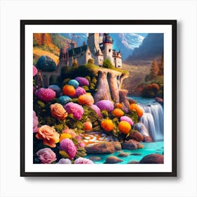 A beautiful and wonderful castle in the middle of stunning nature 3 Art Print