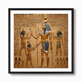 Egyptian Gods 1 Art Print