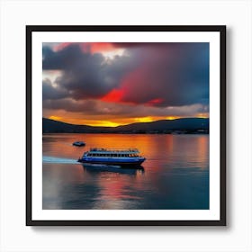 Sunset In Ireland 3 Art Print