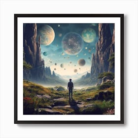 Planets In The Sky Art Print