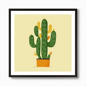 Cactus Illustration Art 11 Art Print