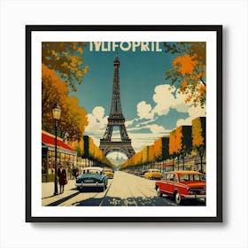 Paris Eiffel Tower Art Print