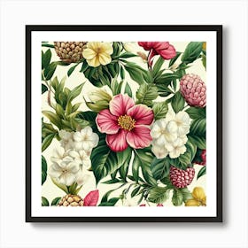 Floral Pattern Art 4 Art Print