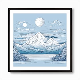 Winter Landscape Art Print