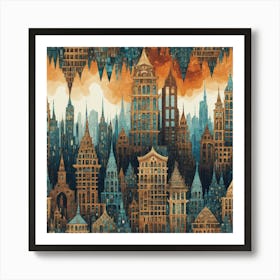 Cityscape 2 Art Print