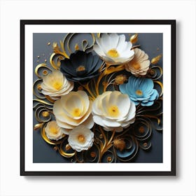 Paper Flowers Art Print