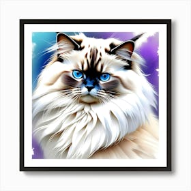 Creative Feline Cat Artwork 4 Art Print