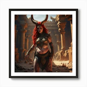 Demon Warrior Art Print