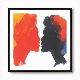 'Two Women Kissing' 1 Art Print