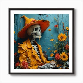 Day Of The Dead Skeleton 4 Art Print