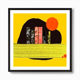 Egg in Yellow Art Print