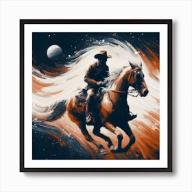 Cowboy Painting Art Print