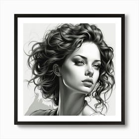 Dreaming Lady 1 Art Print