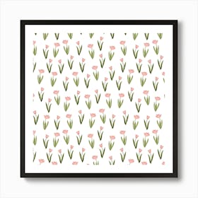 Pink Tulips Art Print