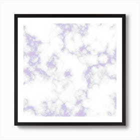 Lavender Marble Art Print