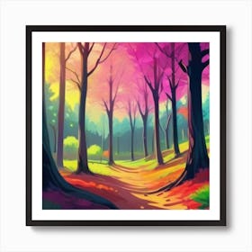 Path In The Forest Art Print